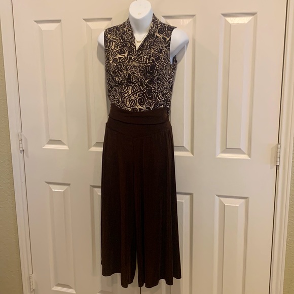 Chocolate brown goucho pants - Picture 3 of 7